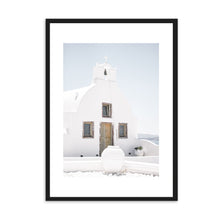 Load image into Gallery viewer, Greece White Church | Framed Print