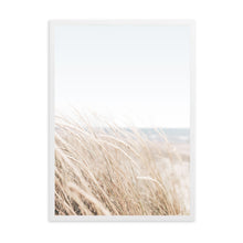 Load image into Gallery viewer, Coastal Pampas Beach | Framed Print