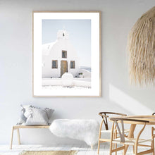 Load image into Gallery viewer, Greece White Church | Framed Print