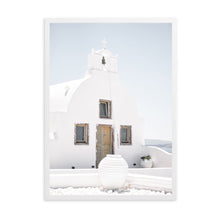Load image into Gallery viewer, Greece White Church | Framed Print