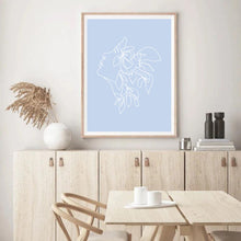 Load image into Gallery viewer, Matisse Flower Head Blue | Framed Print