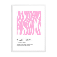 Load image into Gallery viewer, Gratitude Definition | Framed Print
