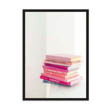 Load image into Gallery viewer, Pink Books | Framed Print