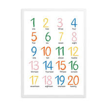 Load image into Gallery viewer, Numbers Chart | Framed Print