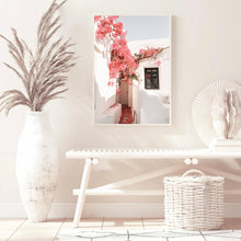 Load image into Gallery viewer, Greece Santorini Bougainvillaea I | Framed Print