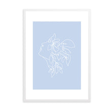 Load image into Gallery viewer, Matisse Flower Head Blue | Framed Print