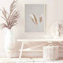 Load image into Gallery viewer, Neutral Aesthetic Pampas | Framed Print