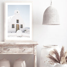 Load image into Gallery viewer, Greece White Church | Framed Print