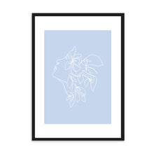 Load image into Gallery viewer, Matisse Flower Head Blue | Framed Print