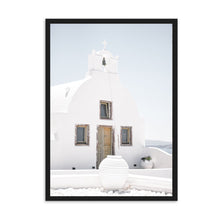 Load image into Gallery viewer, Greece White Church | Framed Print