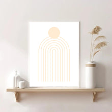 Load image into Gallery viewer, Matisse Rainbow Peach & White | Framed Print