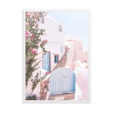 Load image into Gallery viewer, Greece Santorini Pink III | Framed Print