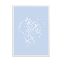 Load image into Gallery viewer, Matisse Flower Head Blue | Framed Print