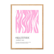 Load image into Gallery viewer, Gratitude Definition | Framed Print
