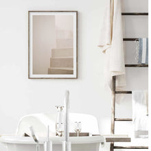 Load image into Gallery viewer, Neutral Aesthetic Stairs I | Framed Print