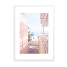 Load image into Gallery viewer, Greece Santorini Pink II | Framed Print