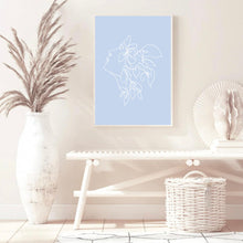 Load image into Gallery viewer, Matisse Flower Head Blue | Framed Print