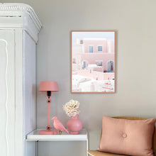 Load image into Gallery viewer, Greece Santorini Pink I | Framed Print