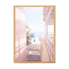 Load image into Gallery viewer, Greece Santorini Pink II | Framed Print