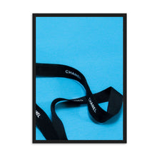 Load image into Gallery viewer, Designer Ribbon Blue | Framed Print