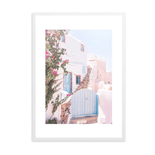 Load image into Gallery viewer, Greece Santorini Pink III | Framed Print