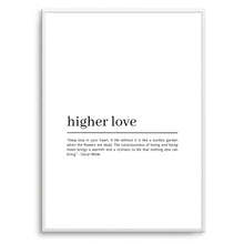 Load image into Gallery viewer, Higher Love Definition (White)
