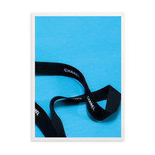 Load image into Gallery viewer, Designer Ribbon Blue | Framed Print
