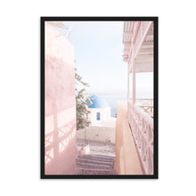 Load image into Gallery viewer, Greece Santorini Pink II | Framed Print