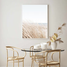 Load image into Gallery viewer, Coastal Pampas Beach | Framed Print