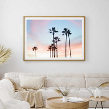 Load image into Gallery viewer, Sunset Palm Trees Landscape | Framed Print