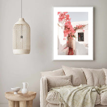 Load image into Gallery viewer, Greece Santorini Bougainvillaea I | Framed Print