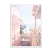 Load image into Gallery viewer, Greece Santorini Pink II | Framed Print