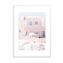 Load image into Gallery viewer, Greece Santorini Pink I | Framed Print