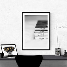 Load image into Gallery viewer, Black & White Books | Framed Print