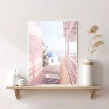 Load image into Gallery viewer, Greece Santorini Pink II | Framed Print