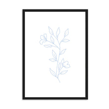 Load image into Gallery viewer, Matisse Flowers Blue & White | Framed Print