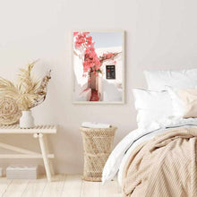 Load image into Gallery viewer, Greece Santorini Bougainvillaea I | Framed Print