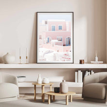 Load image into Gallery viewer, Greece Santorini Pink I | Framed Print