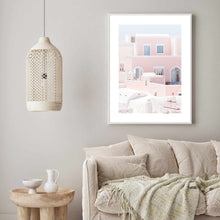 Load image into Gallery viewer, Greece Santorini Pink I | Framed Print