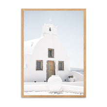 Load image into Gallery viewer, Greece White Church | Framed Print