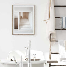 Load image into Gallery viewer, Neutral Aesthetic Stairs II | Framed Print