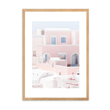 Load image into Gallery viewer, Greece Santorini Pink I | Framed Print