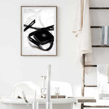 Load image into Gallery viewer, Designer Ribbon Black | Framed Print