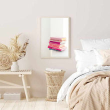 Load image into Gallery viewer, Pink Books | Framed Print