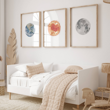 Load image into Gallery viewer, Earth Sun & Moon Set of 3