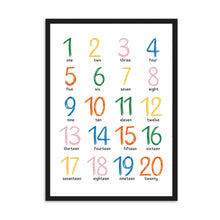 Load image into Gallery viewer, Numbers Chart | Framed Print