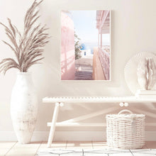 Load image into Gallery viewer, Greece Santorini Pink II | Framed Print