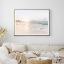 Load image into Gallery viewer, Pastel Ocean Landscape | Framed Print