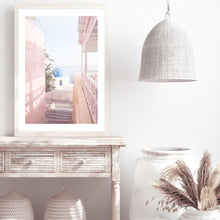 Load image into Gallery viewer, Greece Santorini Pink II | Framed Print