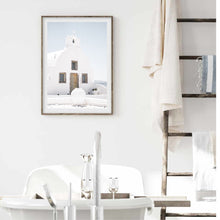 Load image into Gallery viewer, Greece White Church | Framed Print